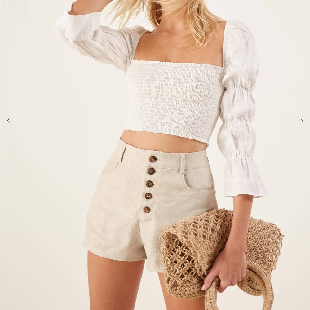 REFORMATION NEWPORT SHORTS size 0